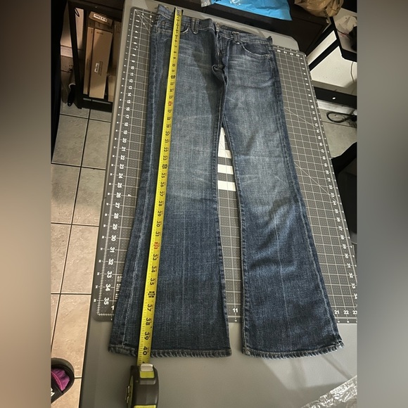 Vintage 7 For All Mankind Dark Blue Straight Jeans - Picture 2 of 11